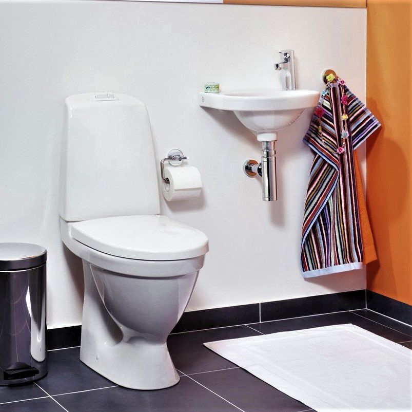 Унитаз Gustavsberg Nautic Hygienic Flush безободковый Выпуск Горизонтальный