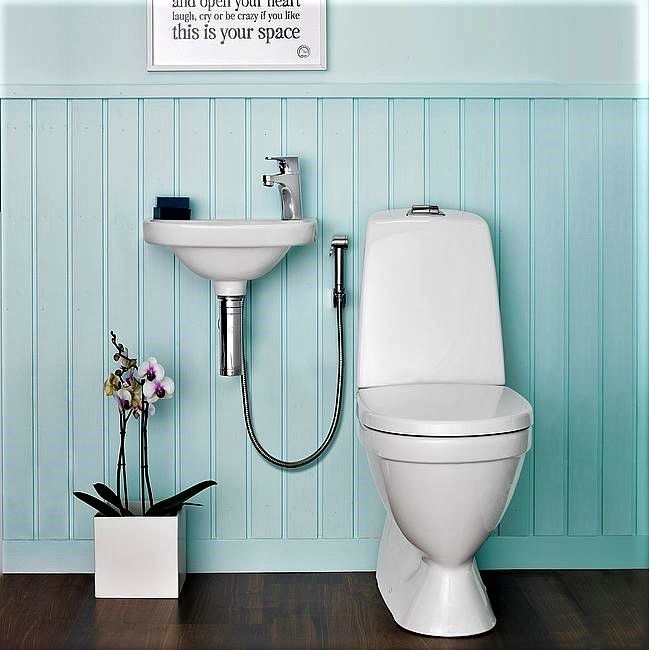 Унитаз Gustavsberg Nautic Hygienic Flush безободковый Выпуск Вертикальный