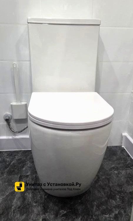 Унитаз Azario Corsa AZ-2062S Безободковый Выпуск Горизонтальный