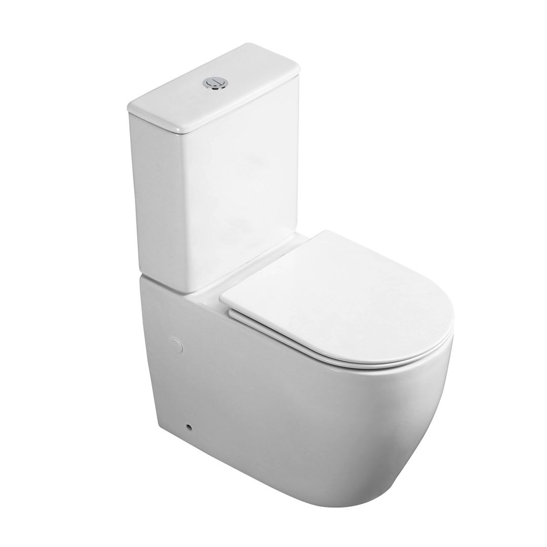 Унитаз Azario Azario BONELLE AZ-1229A Безободковый  Горизонтальный Выпуск