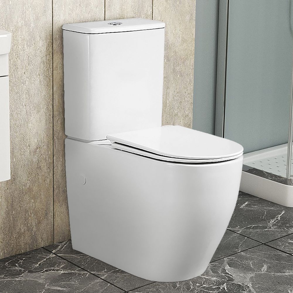 Унитаз Azario Azario BONELLE AZ-1229A Безободковый  Горизонтальный Выпуск