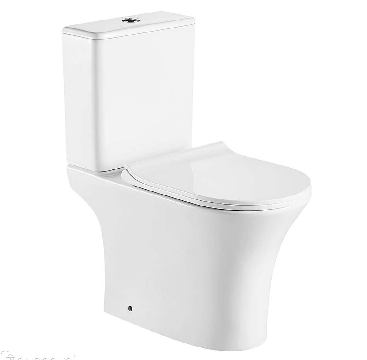 Унитаз  Azario Fretta Round AZ-7121 Безободковый Выпуск Горизонтальный