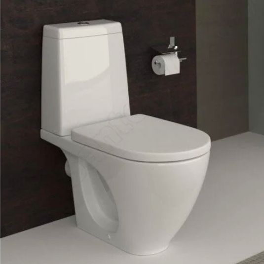 Унитаз Безободковый Керамин Трино Горизонтальный Выпуск