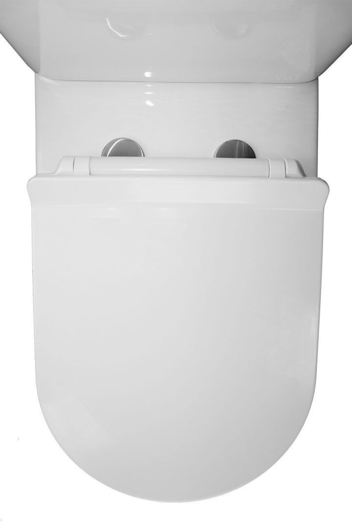 Унитаз  Azario Fretta Round AZ-1217A Безободковый Выпуск Горизонтальный