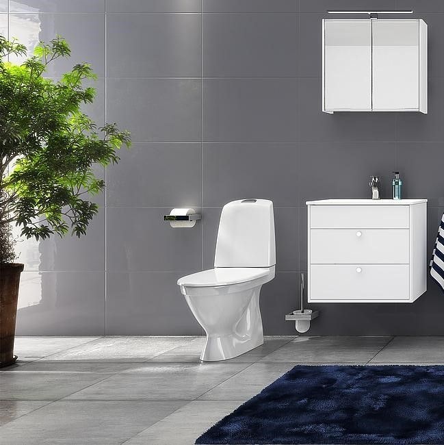 Унитаз Gustavsberg Nautic Hygienic Flush безободковый Выпуск Горизонтальный