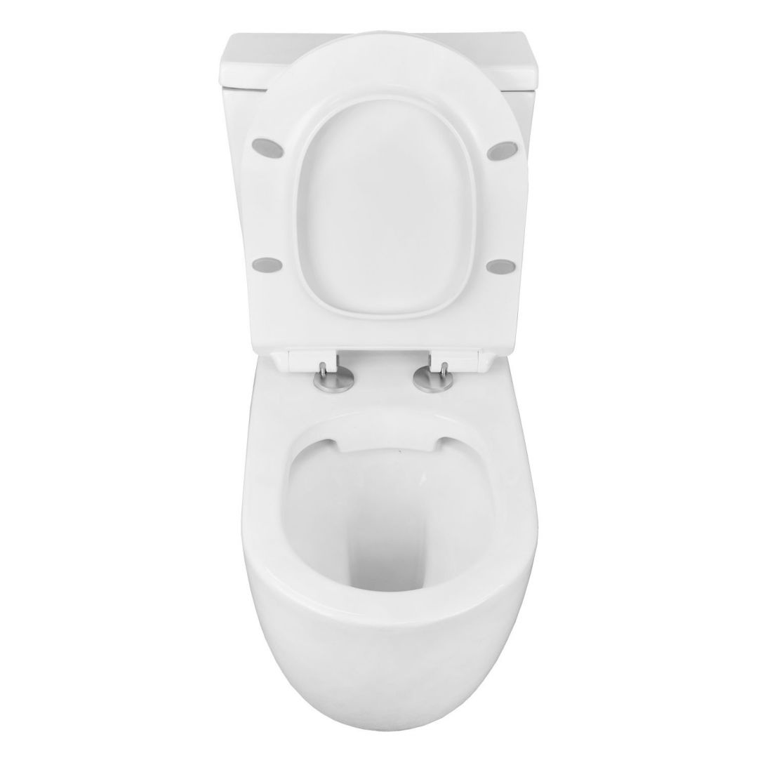 Унитаз Azario Corsa AZ-2062S Безободковый Выпуск Горизонтальный