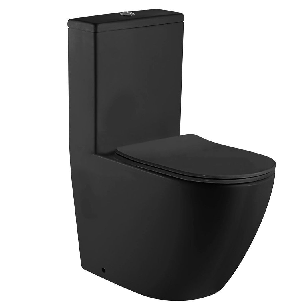 Унитаз Azario Morano AZ-1001MB Безободковый Выпуск Горизонтальный