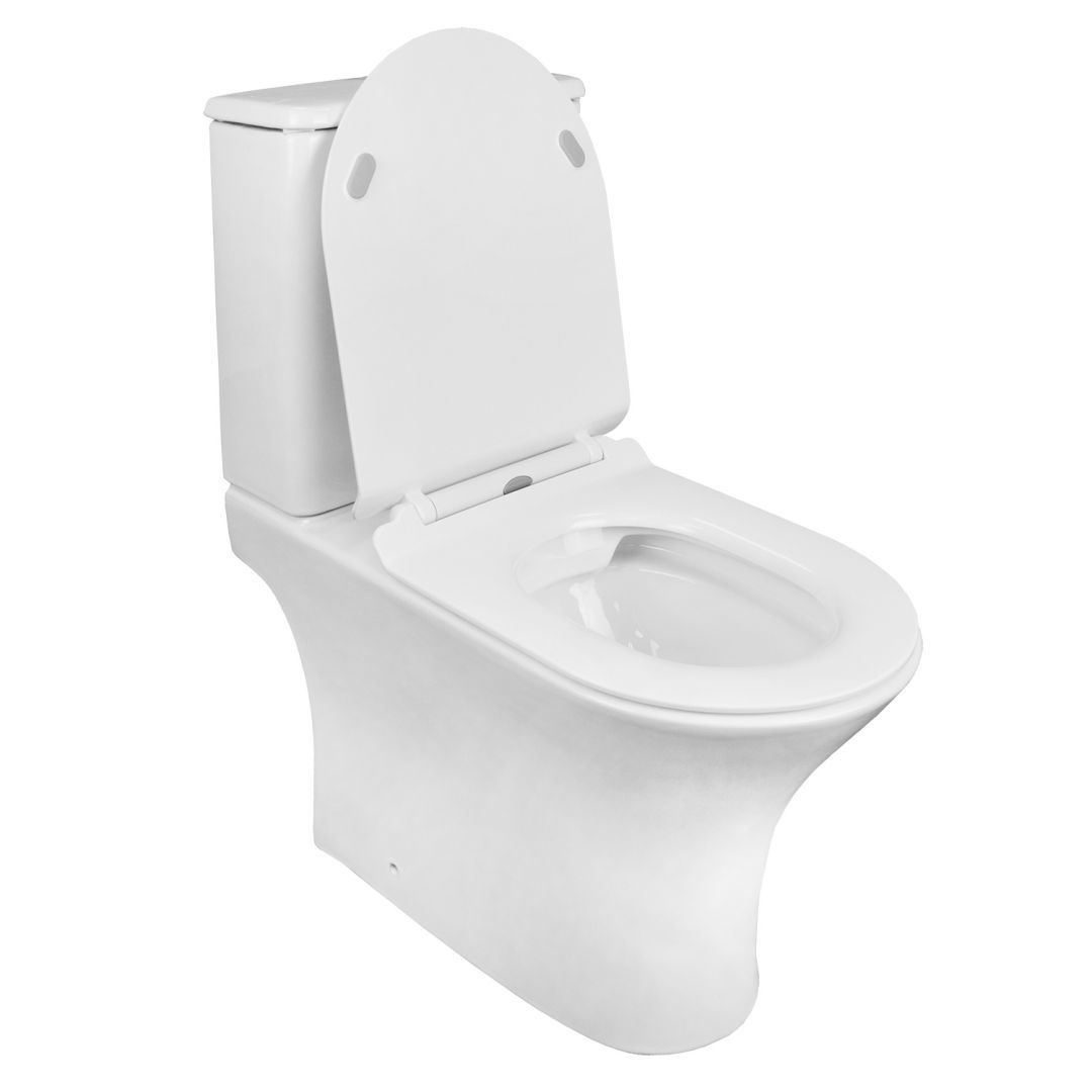 Унитаз Azario AZ-1038A Fretta Round Горизонтальный Выпуск