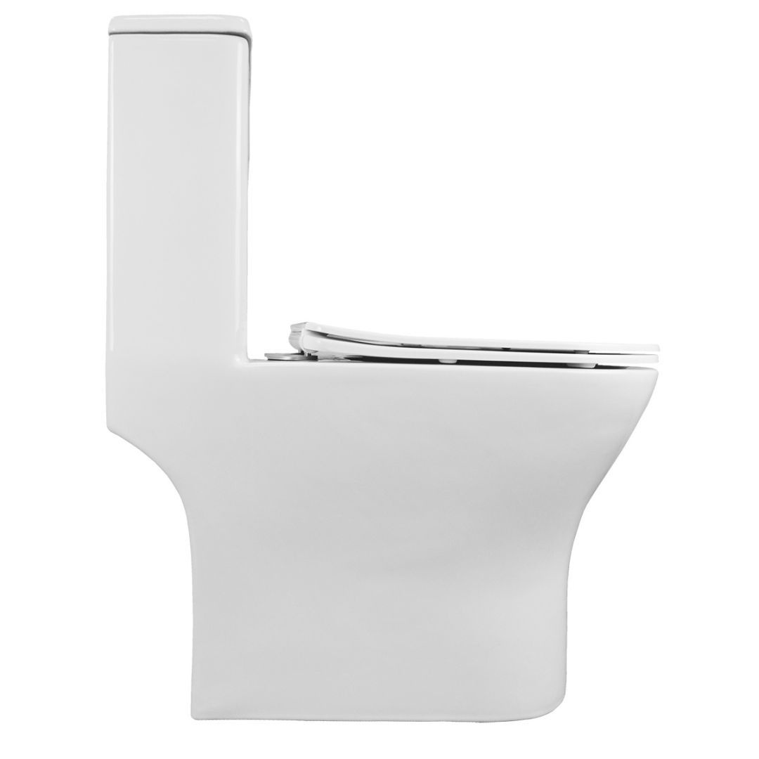 Унитаз Azario Terni AZ-8618 Безободковый Выпуск Горизонтальный