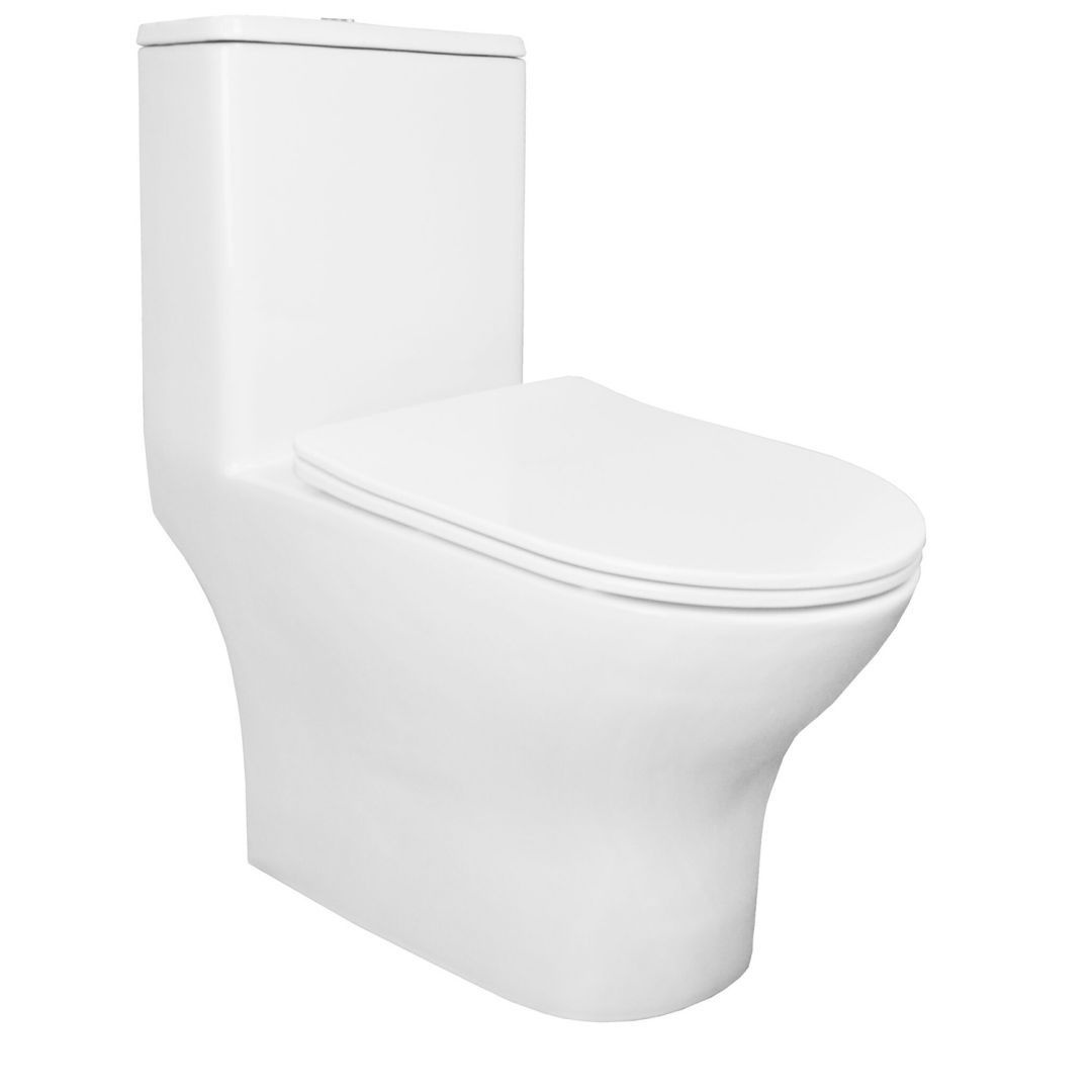 Унитаз Azario Terni AZ-8618 Безободковый Выпуск Горизонтальный