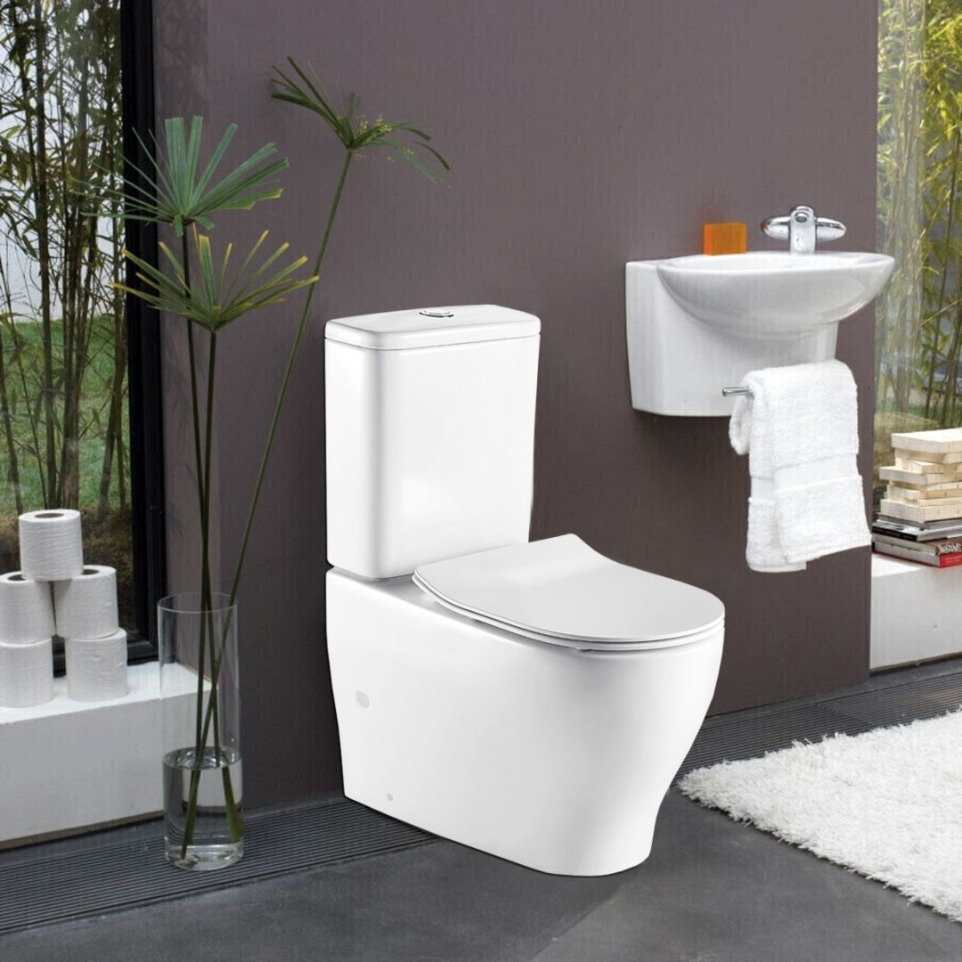 Унитаз Azario Maro безободковый AZ-2154 Горизонтальный Выпуск