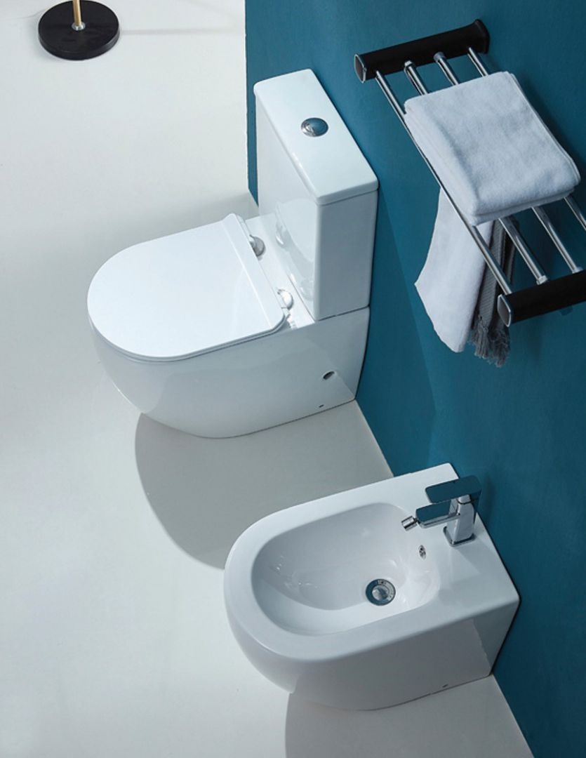 Унитаз Azario Maro AZ-2125A-R Безободковый Выпуск Горизонтальный