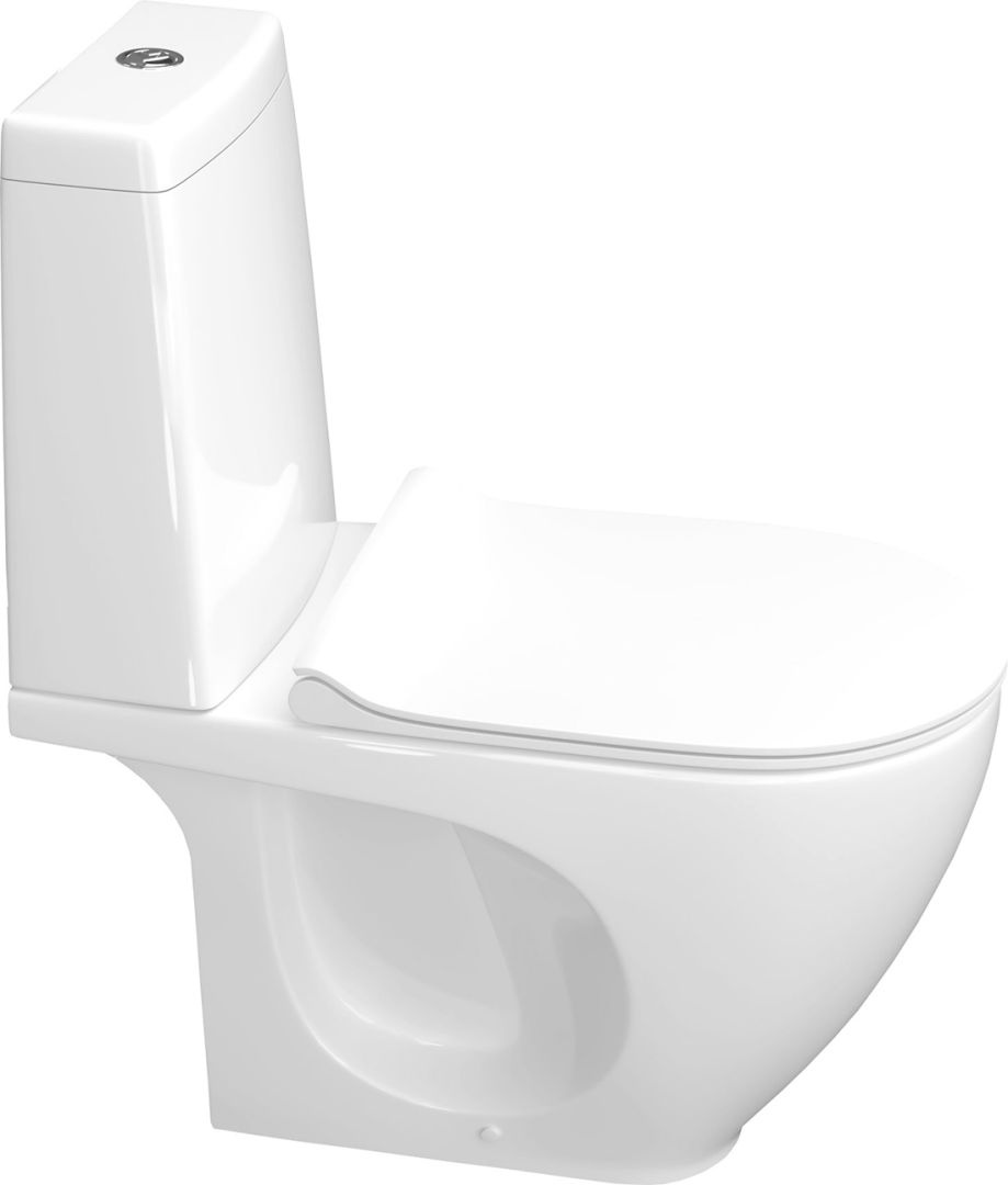 Унитаз Безободковый Керамин Трино Горизонтальный Выпуск