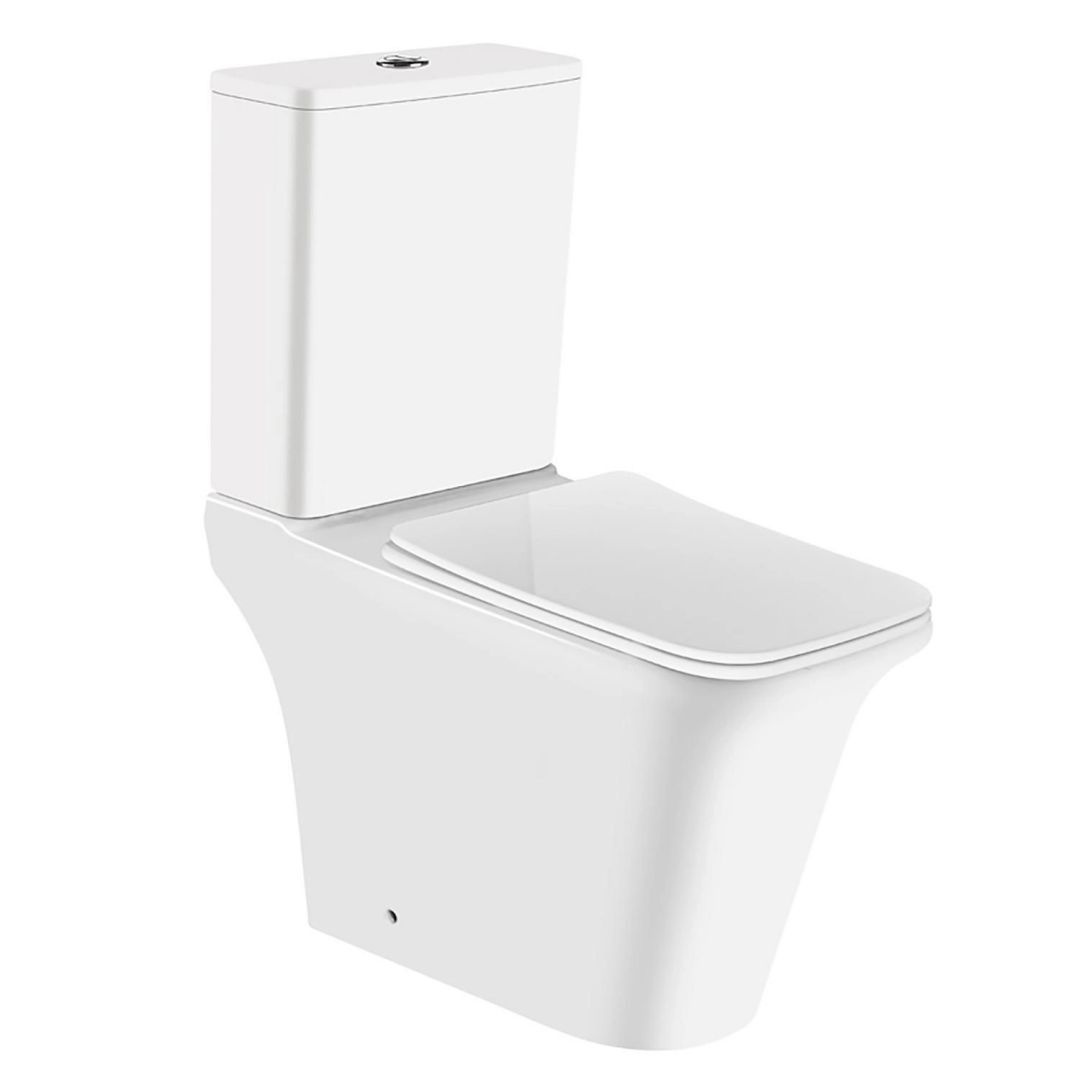 Унитаз Azario Avero AZ-3121 безободковый Горизонтальный Выпуск