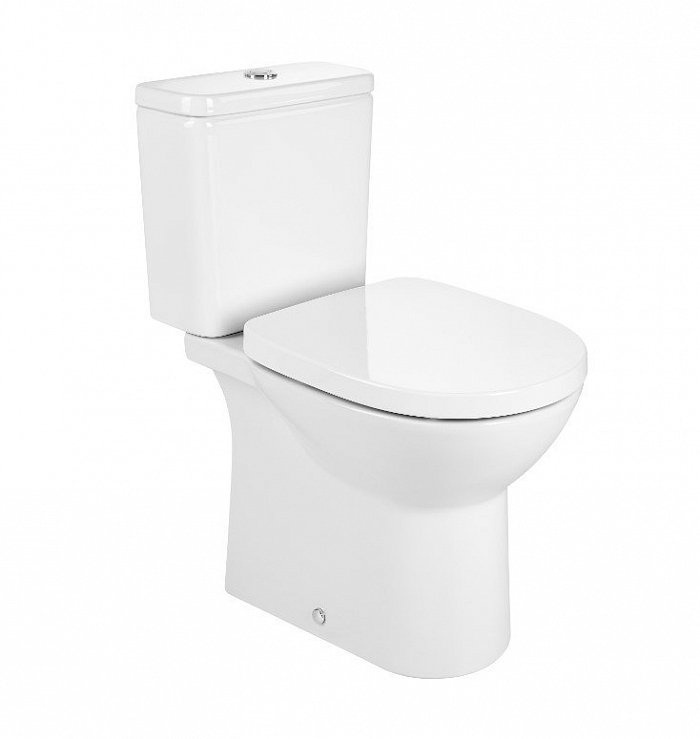 Унитаз Roca Debba Round Горизонтальный Выпуск Безободковый