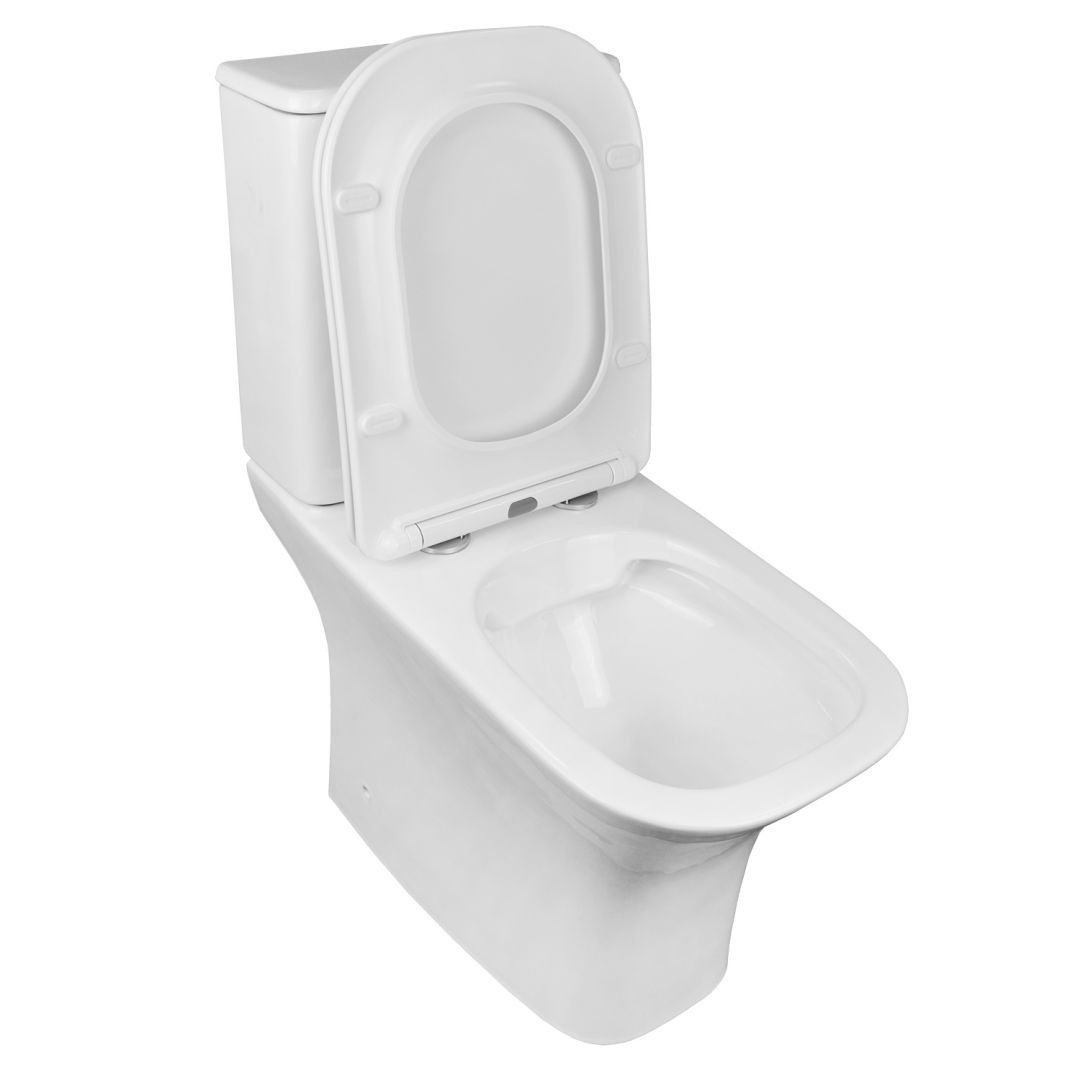 Унитаз  Azario FRETTA SQUARE Безободковый Выпуск Горизонтальный