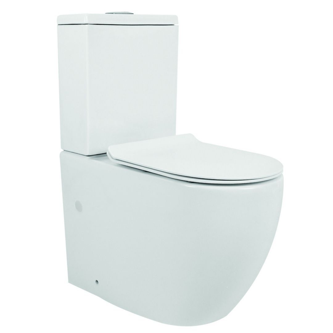 Унитаз Azario Corsa AZ-2062S Безободковый Выпуск Горизонтальный