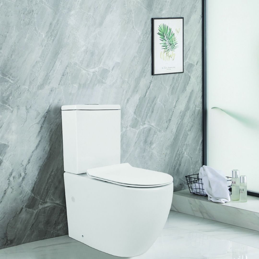 Унитаз Azario Corsa AZ-2062S Безободковый Выпуск Горизонтальный