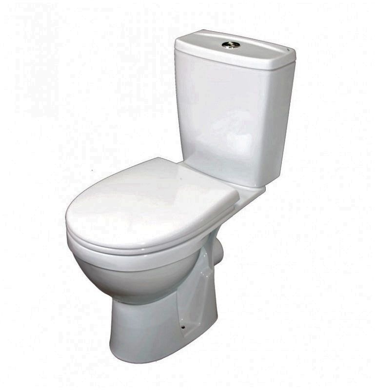 Унитаз Кировская Керамика Rosa Рио Синий Декор Горизонтальный Выпуск