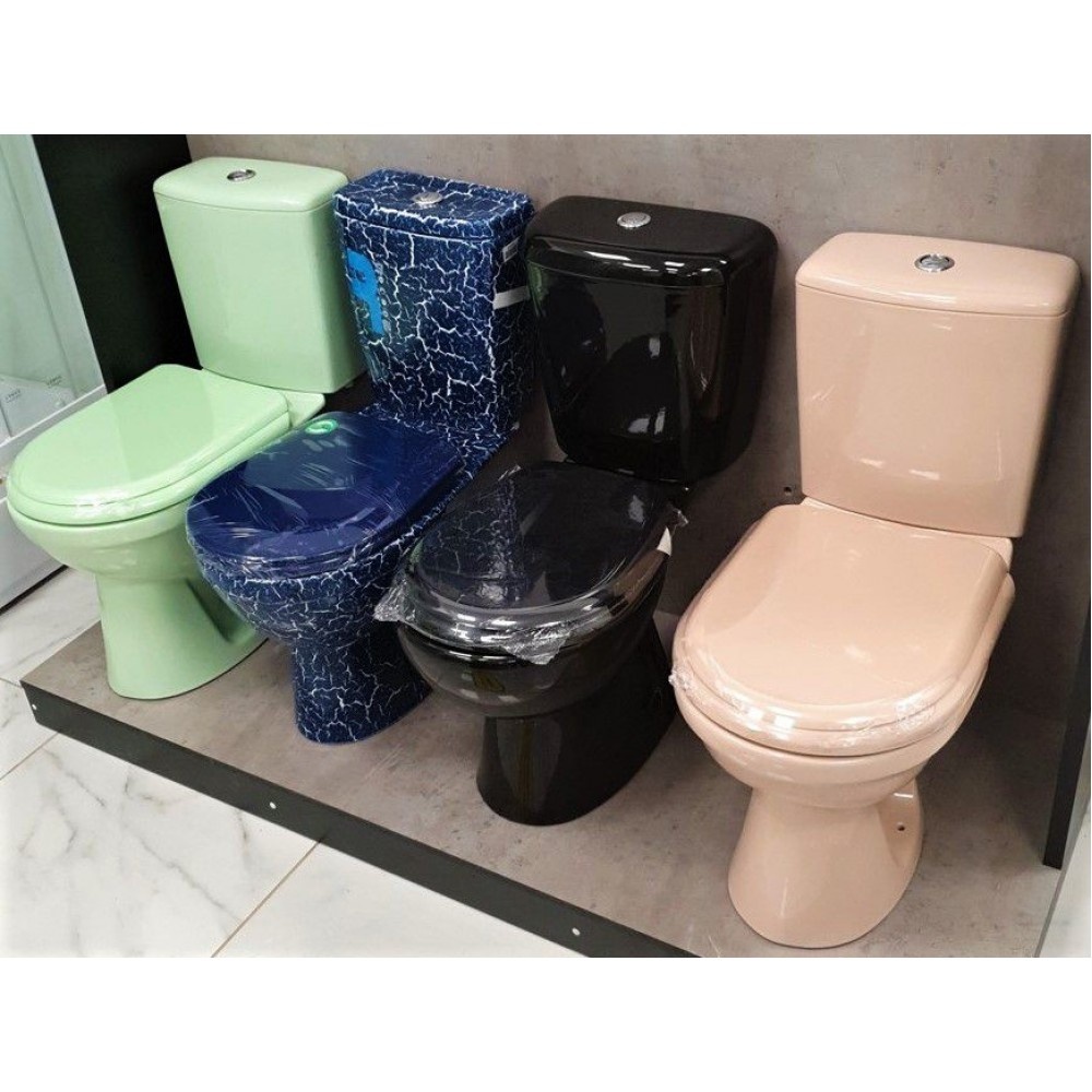 Унитаз Керамин Рива Бежевый Косой Выпуск