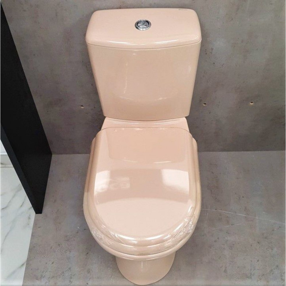 Унитаз Керамин Рива Бежевый Косой Выпуск