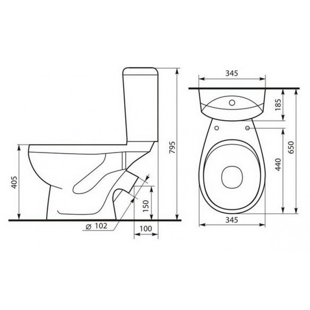 Унитаз Кировская Керамика Rosa Комфорт Коричневый Декор Косой Выпуск