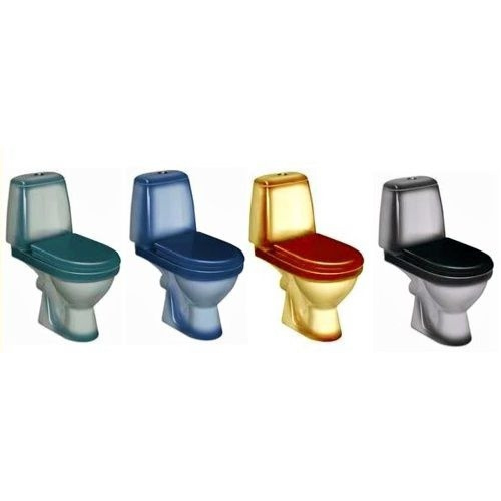 Унитаз Кировская Керамика Rosa Премьер Коричневый Декор Горизонтальный Выпуск