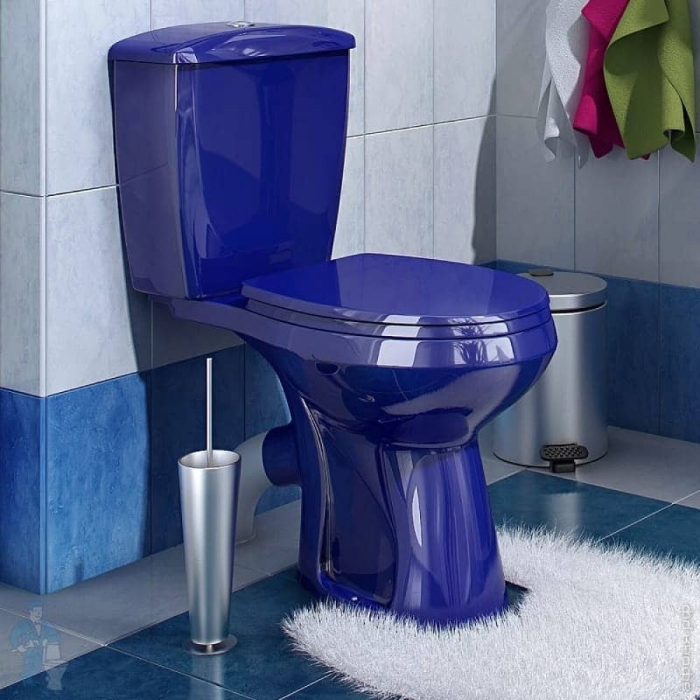 Унитаз Оскольская Керамика Эллиса Синий Косой Выпуск