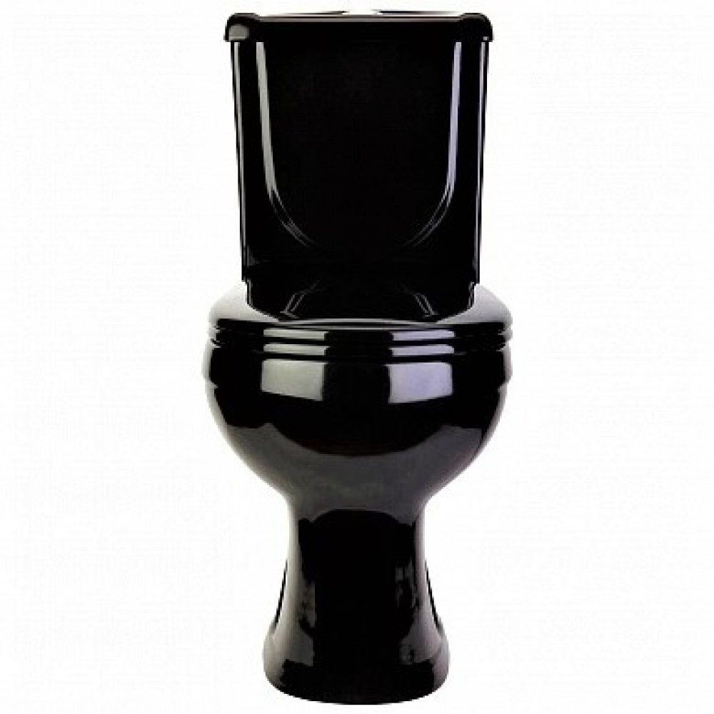 Унитаз напольный Оскольская Керамика Ирида Черный Выпуск Горизонтальный