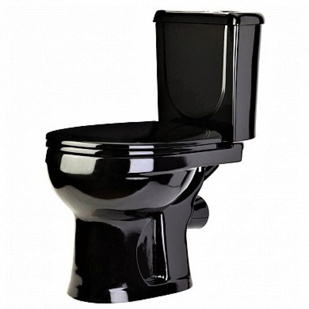 Унитаз напольный Оскольская Керамика Ирида Черный Выпуск Горизонтальный