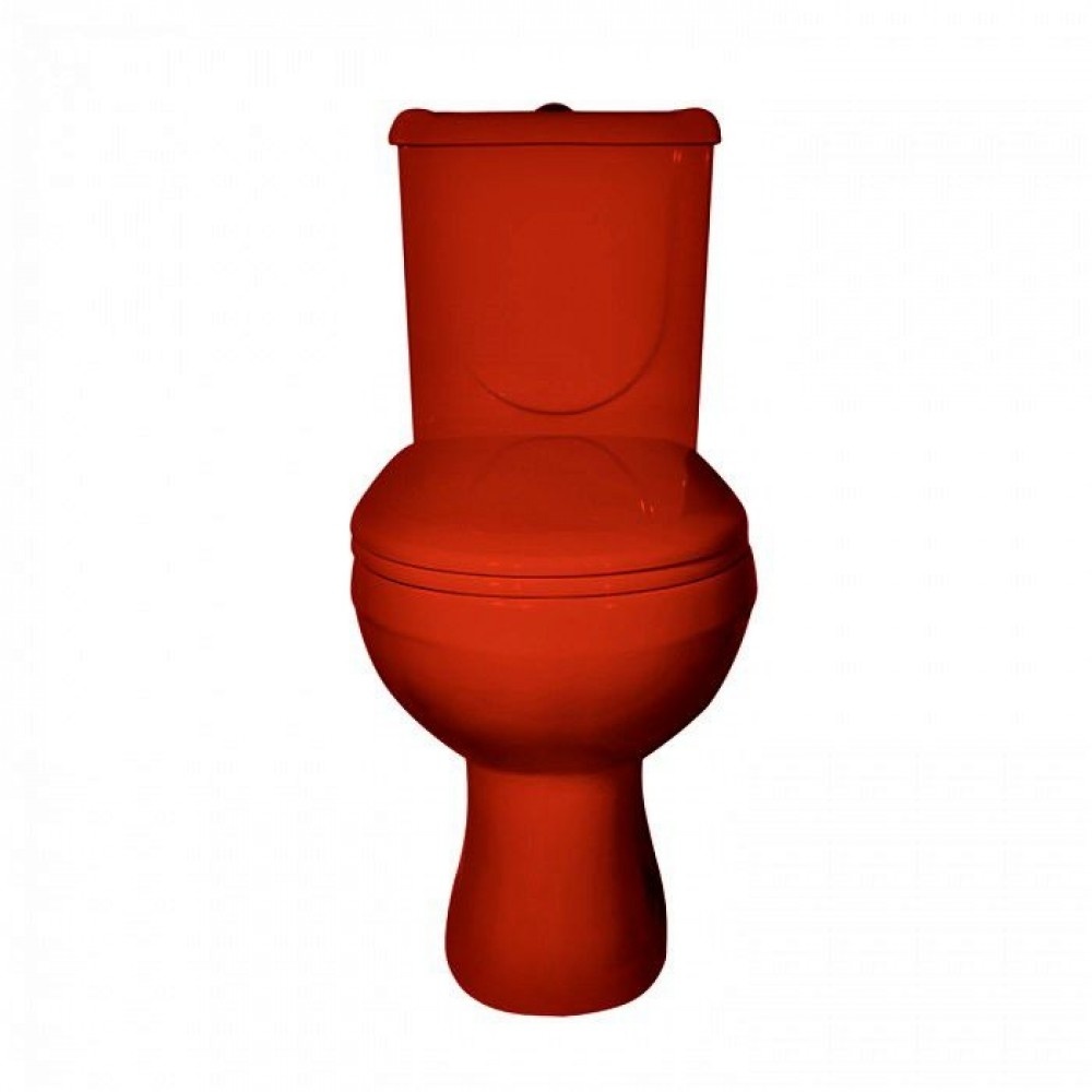 Унитаз напольный Оскольская Керамика Ирида Красный Выпуск Горизонтальный