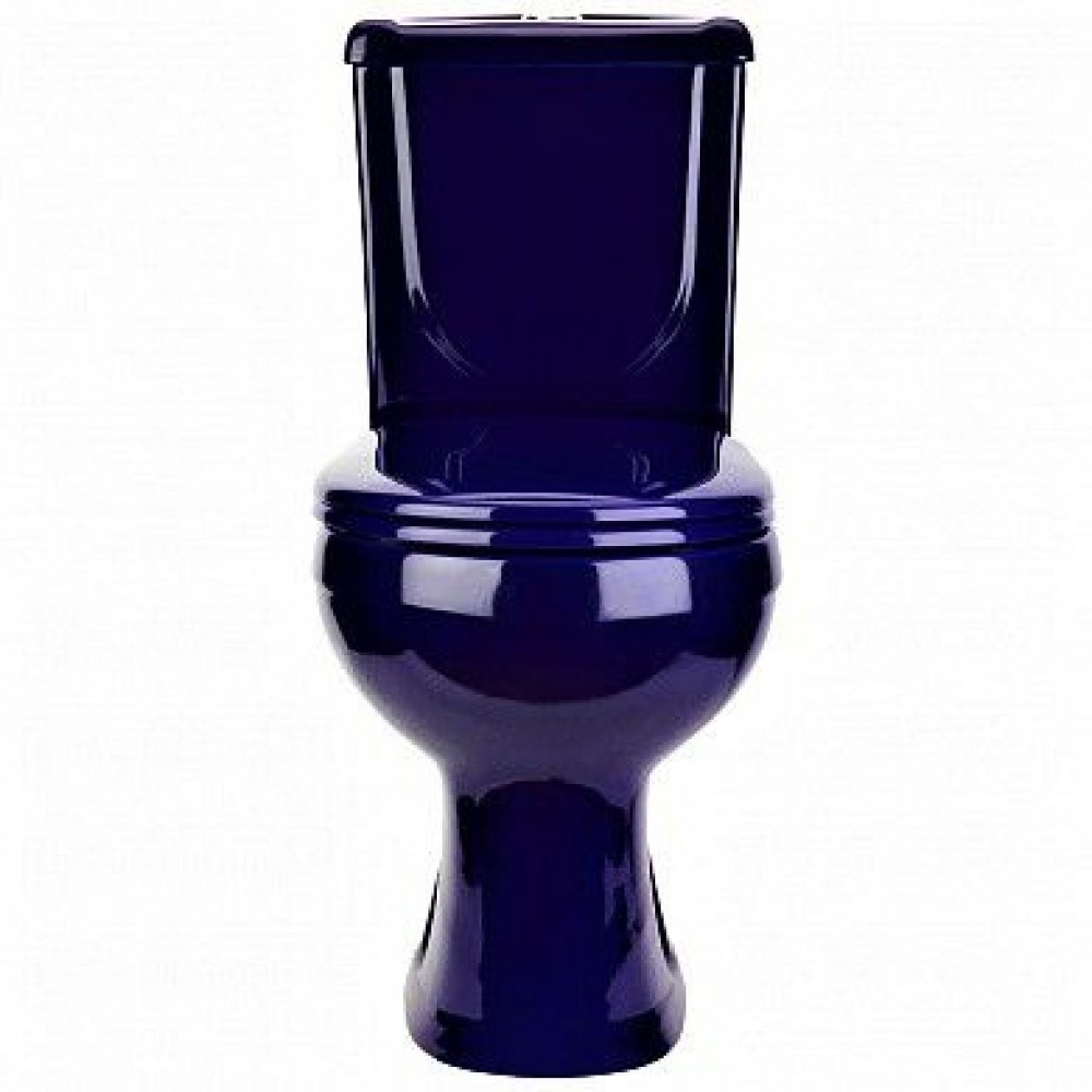 Унитаз напольный Оскольская Керамика Ирида Синий Выпуск Горизонтальный