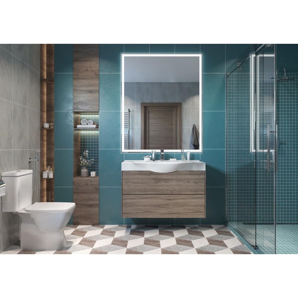 Унитаз Сантек Нео Горизонтальный Выпуск Безободковый