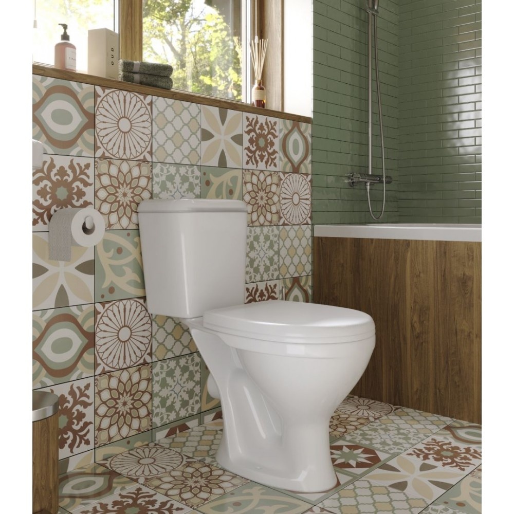 Унитаз-компакт Santeri Pro Белый Горизонтальный Выпуск