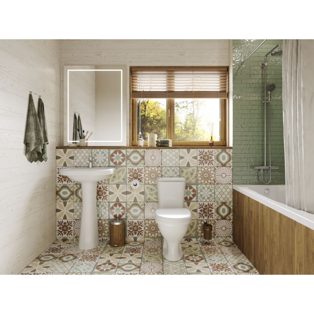 Унитаз-компакт Santeri Pro Белый Горизонтальный Выпуск