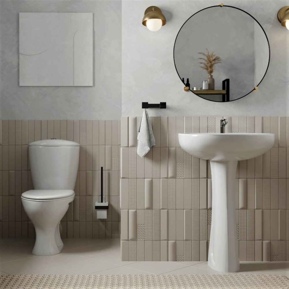 Унитаз-компакт Santeri Версия Белый Косой Выпуск