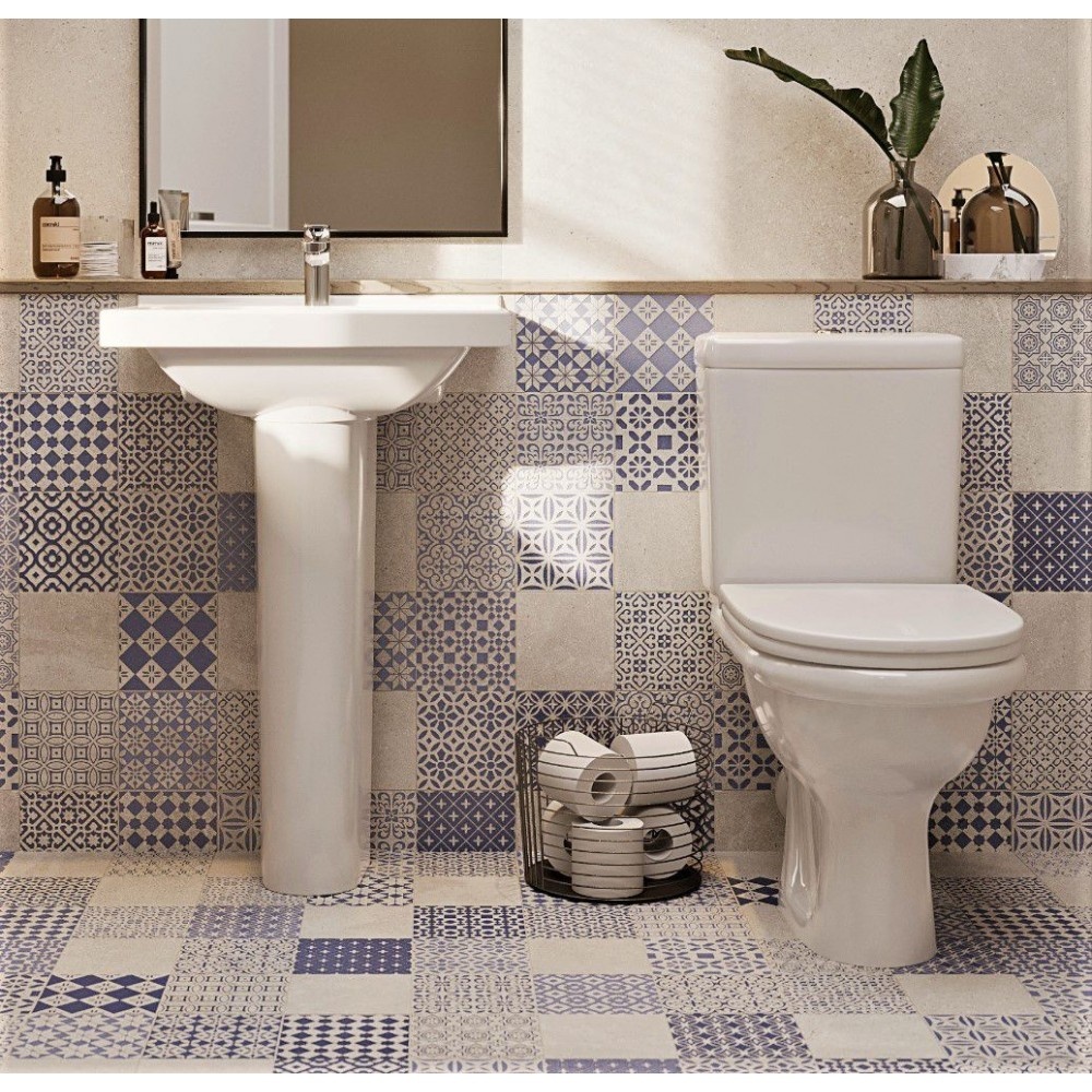 Унитаз-компакт Santeri Визит Белый Косой Выпуск