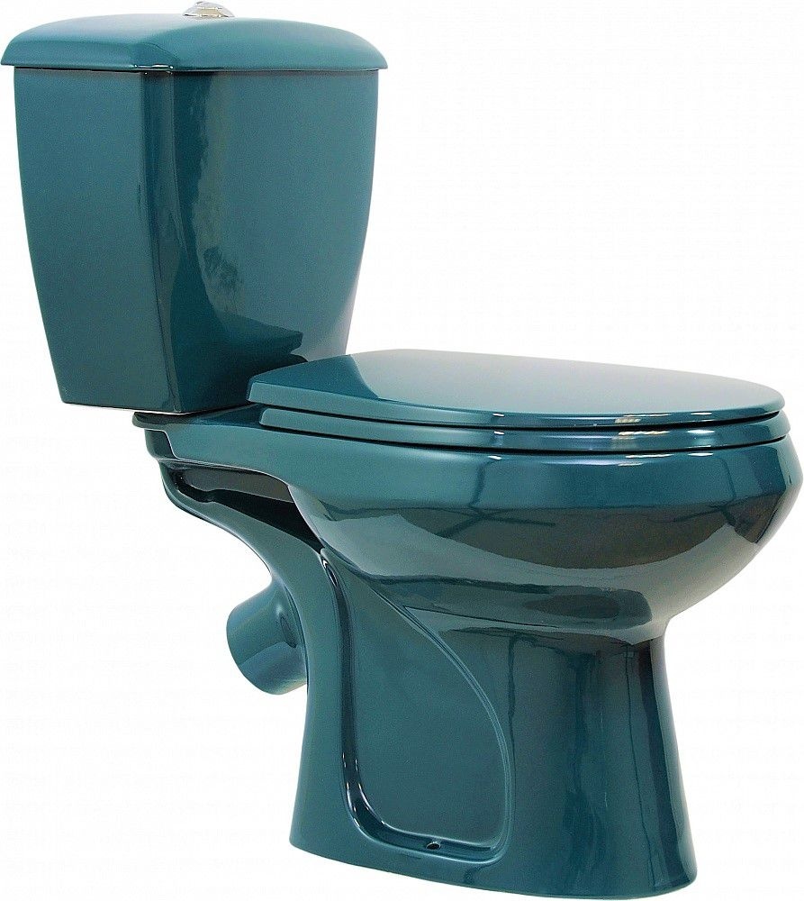 Унитаз Оскольская Керамика Эллиса Зеленый Косой Выпуск